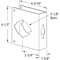 Prime-Line Brass Lock and Door Reinforcement Plate for 1-3/4 In. Thick Doors, Antique Brass Finish U 9575 - alternate 2